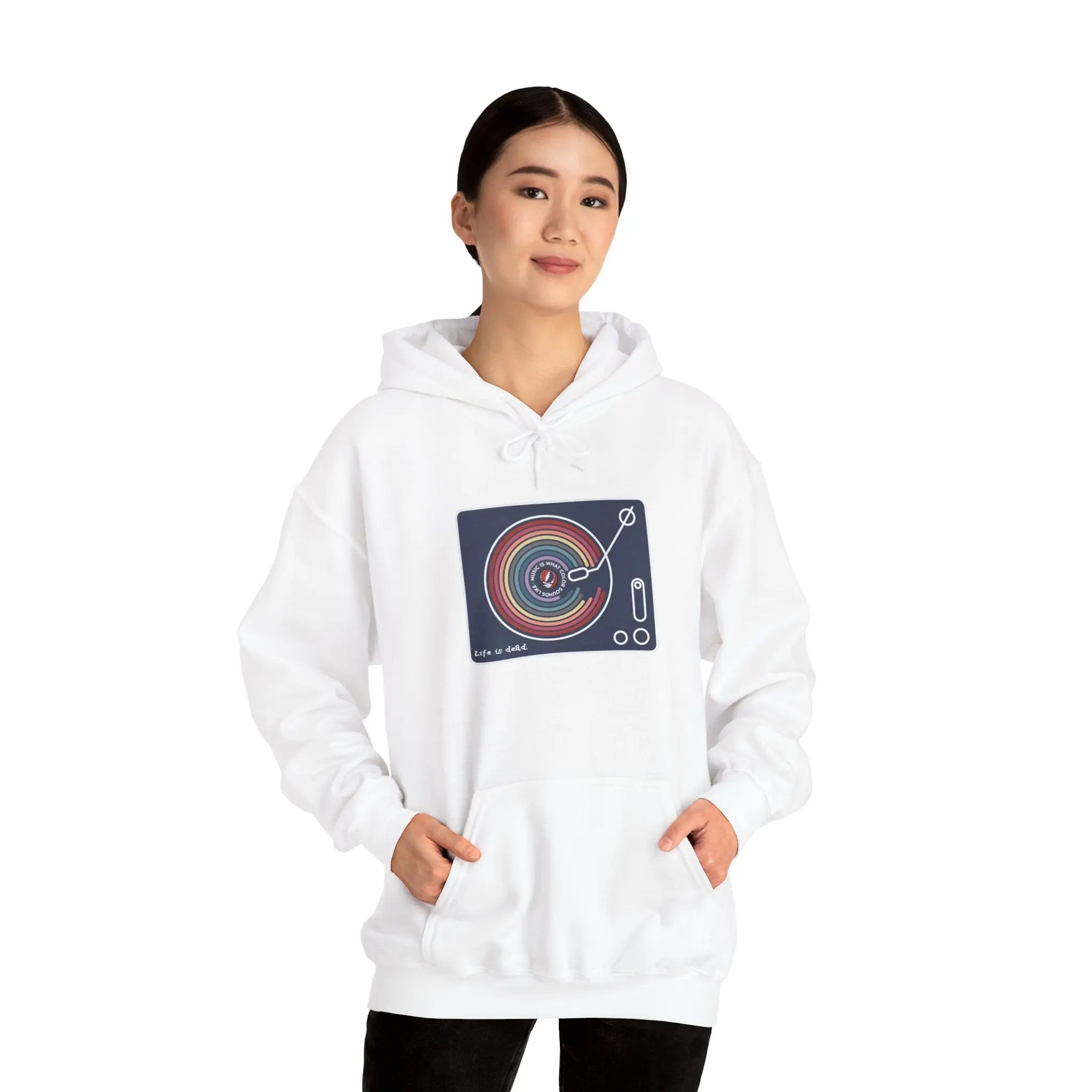 Life is dead. Music Is What Colors Sound Like Grateful Dead Unisex Hoodie