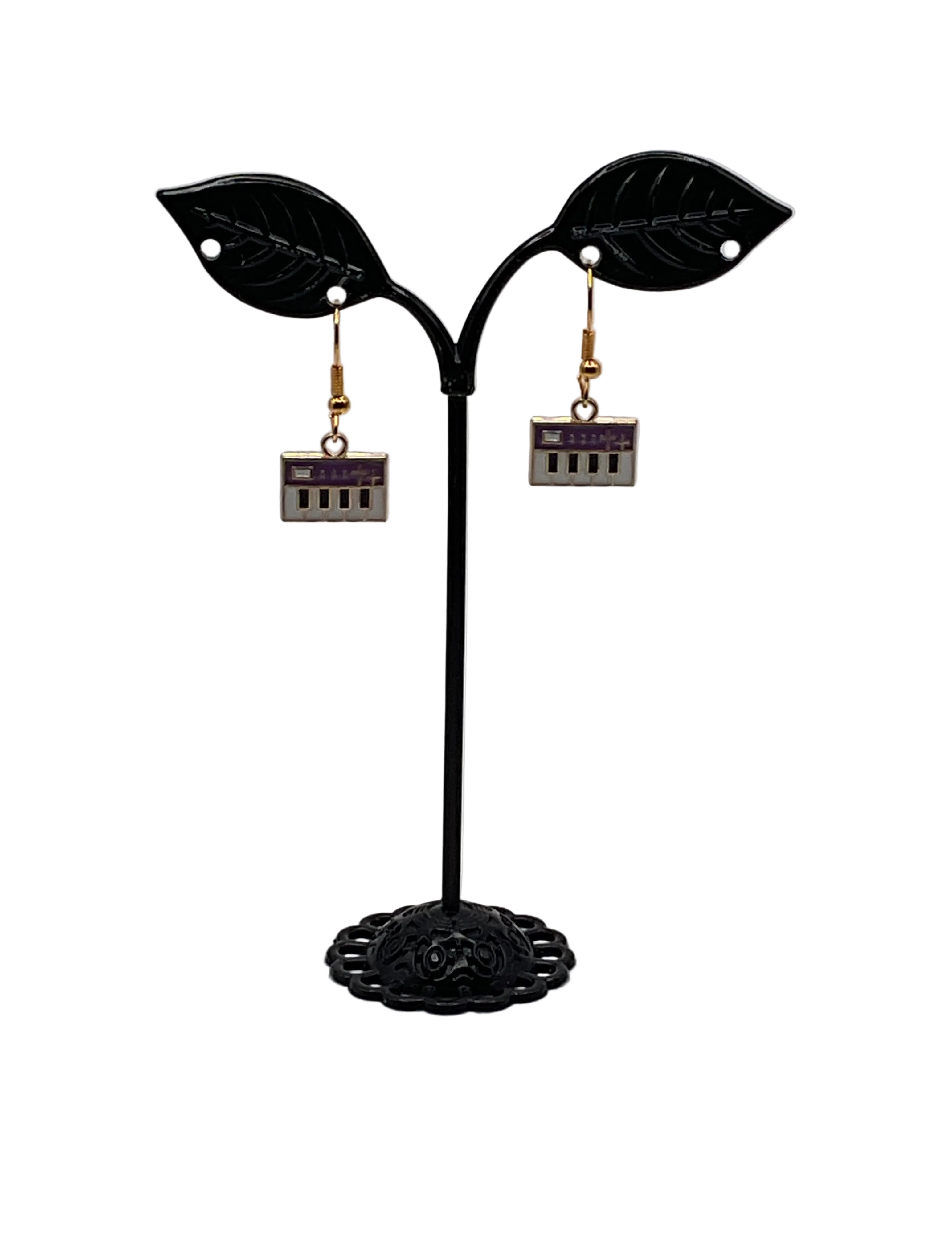 Musical instruments and note earrings