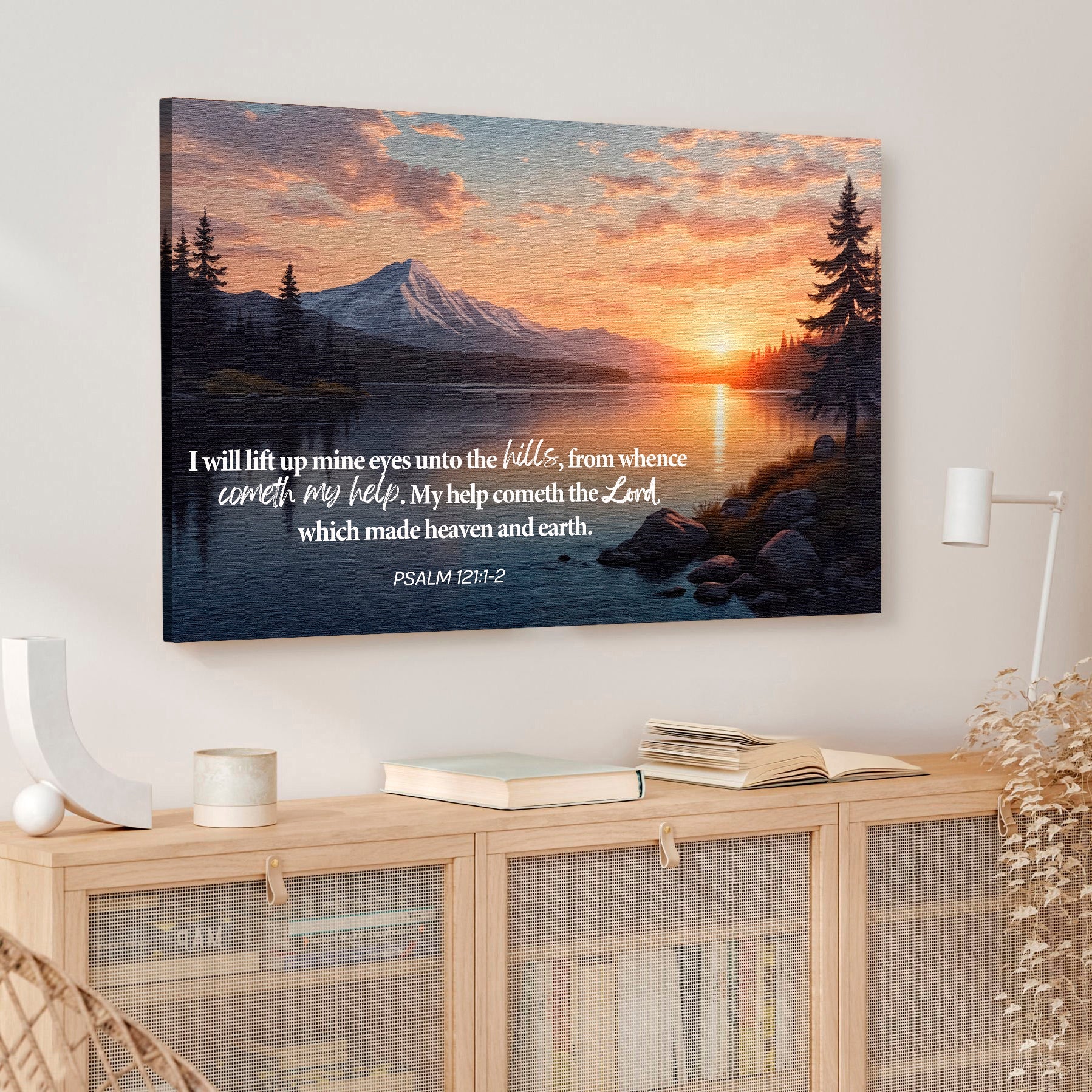 Psalm 121:1-2 - A Song Of Ascents Faith Wall Sign