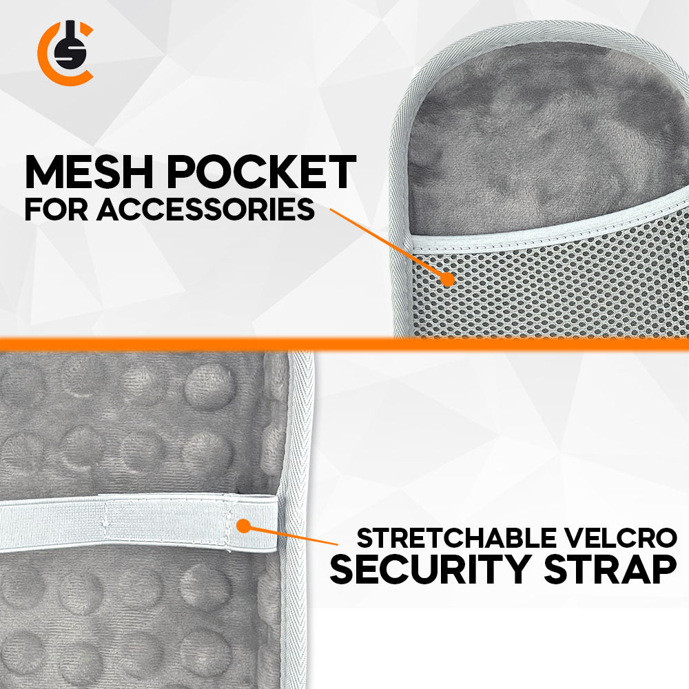 CentralSound EVA Hard Zippered Headphones Protective Carrying Case - Black