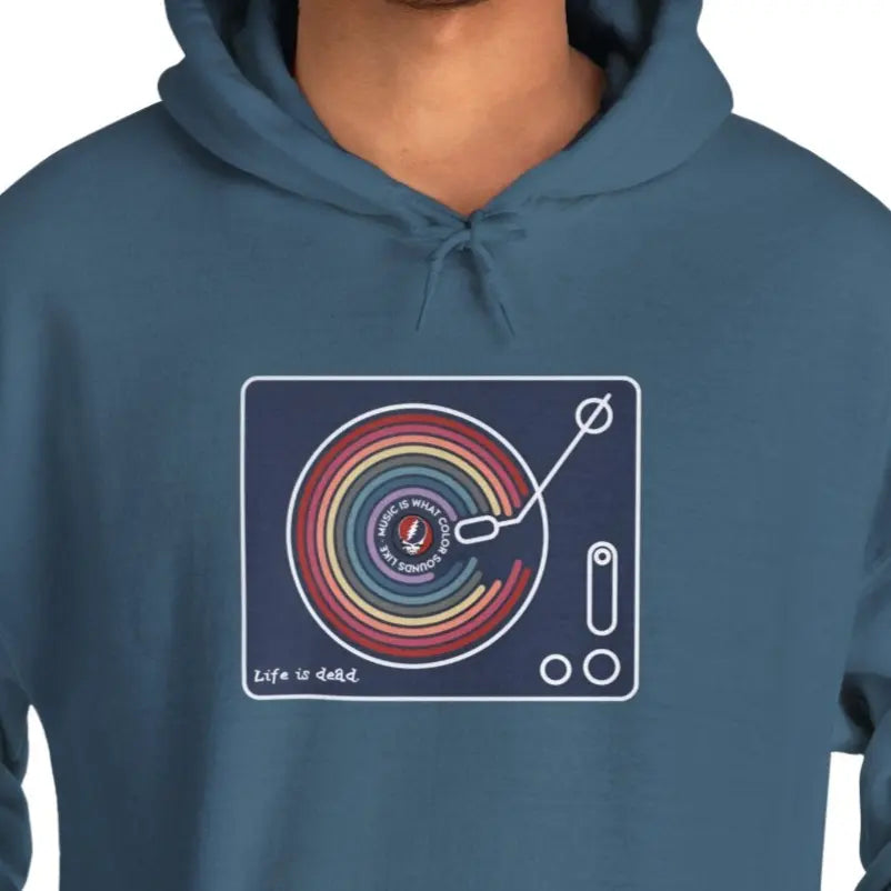 Life is dead. Music Is What Colors Sound Like Grateful Dead Unisex Hoodie