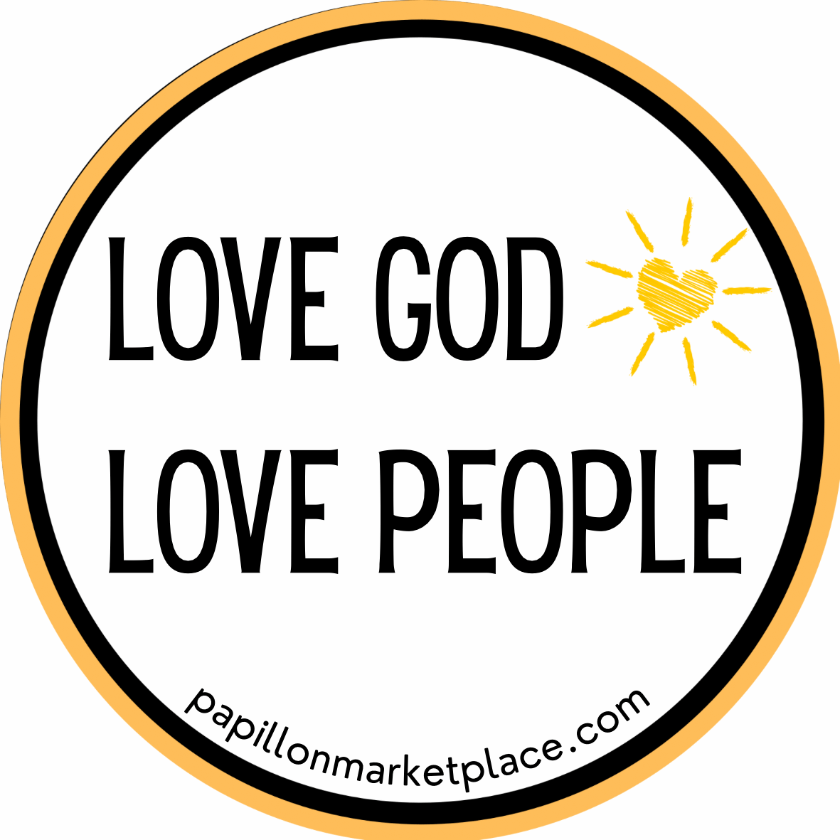 Love God Love People Sticker