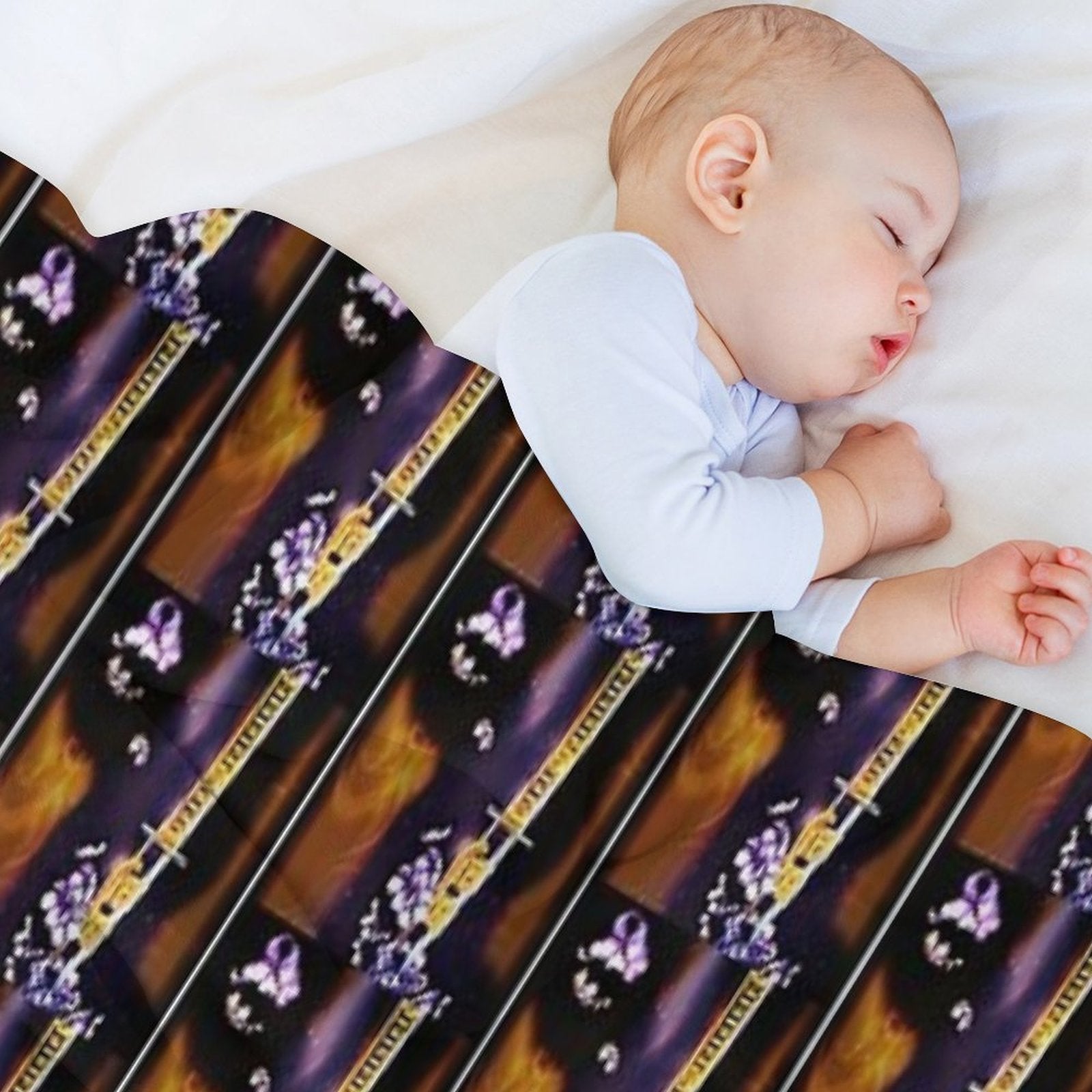 Album Poster Art for Bronmix's Music Album Gilded Age III Samurai Mind Anti-pilling Throw Blanket