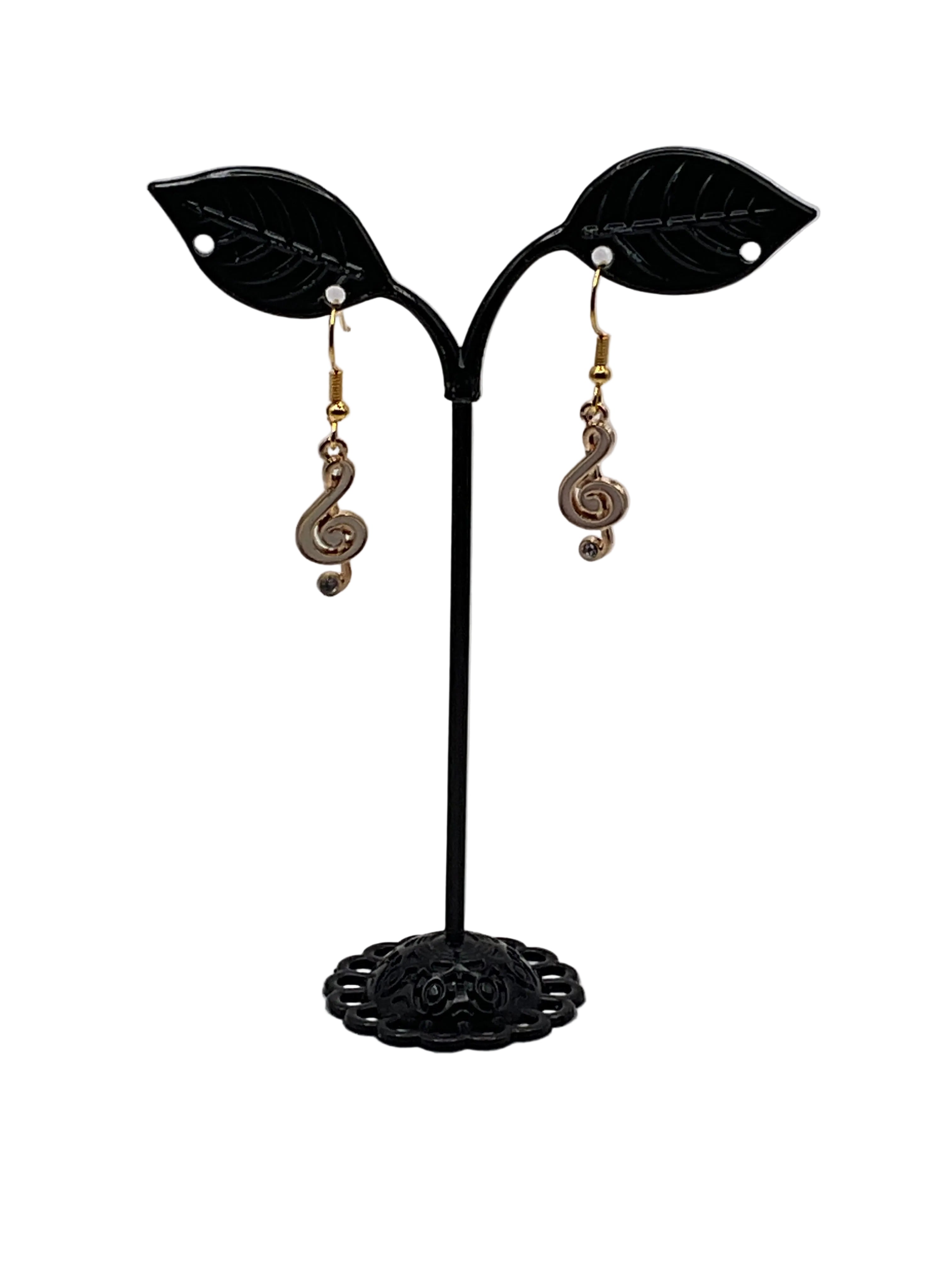 Musical instruments and note earrings