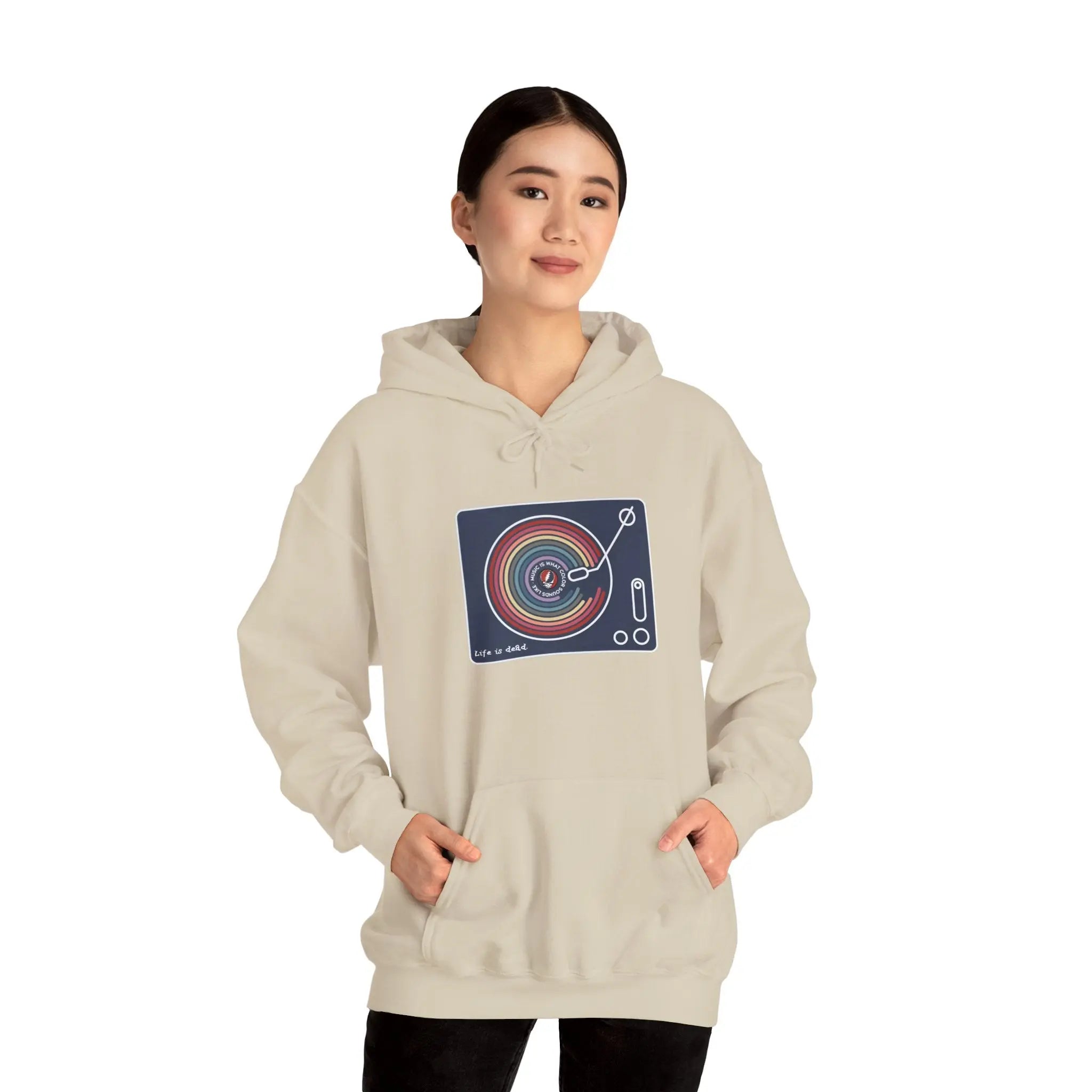 Life is dead. Music Is What Colors Sound Like Grateful Dead Unisex Hoodie