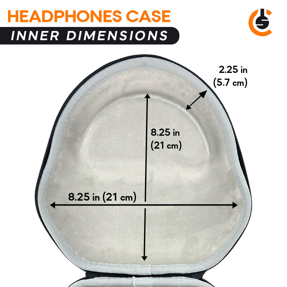 CentralSound Hard Cover Carrying Case for Apple AirPods Max Headphones Black