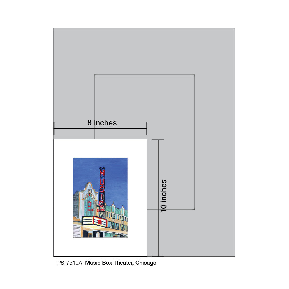 Music Box Theater, Chicago, Print (#7519A)