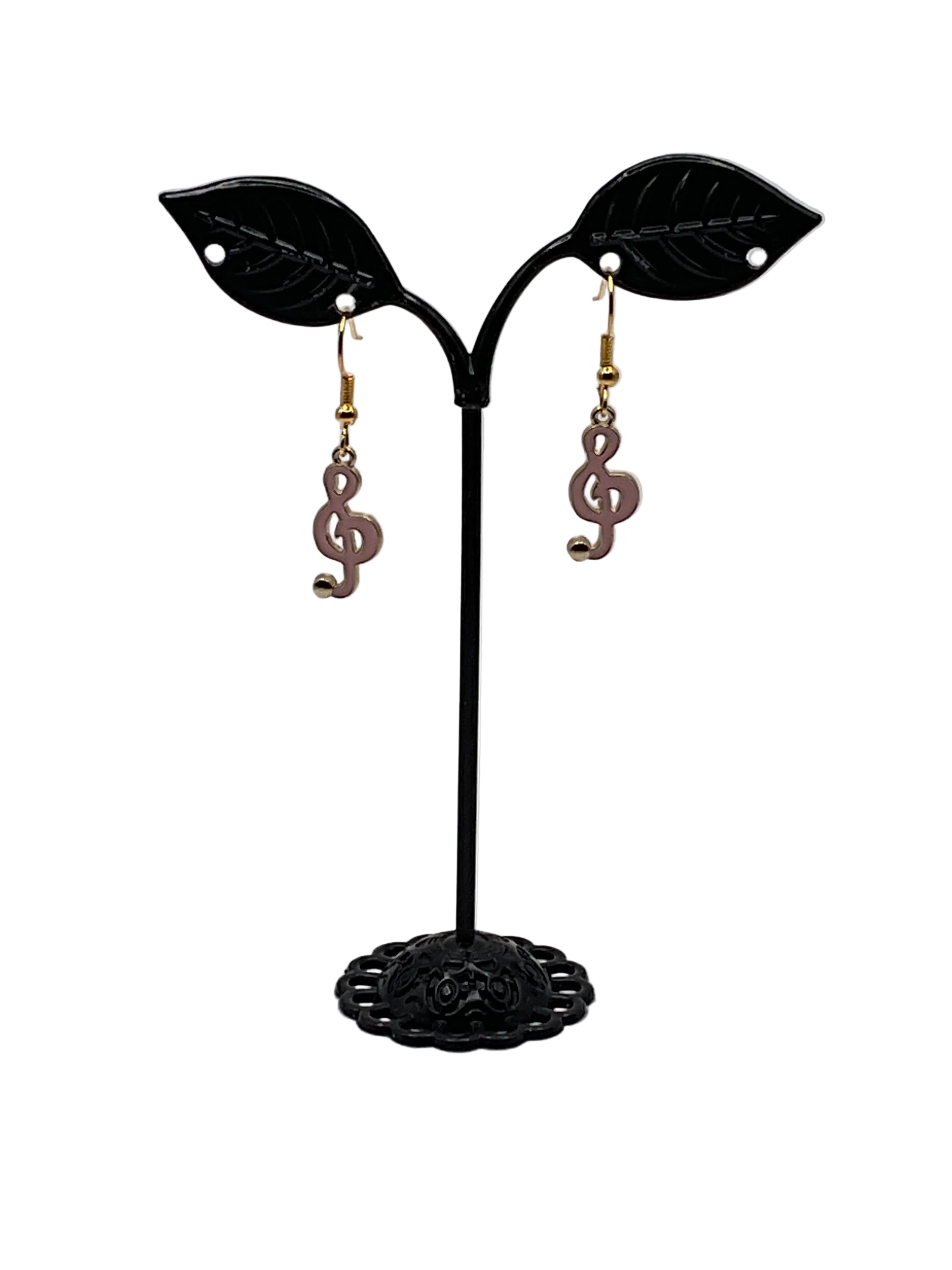 Musical instruments and note earrings