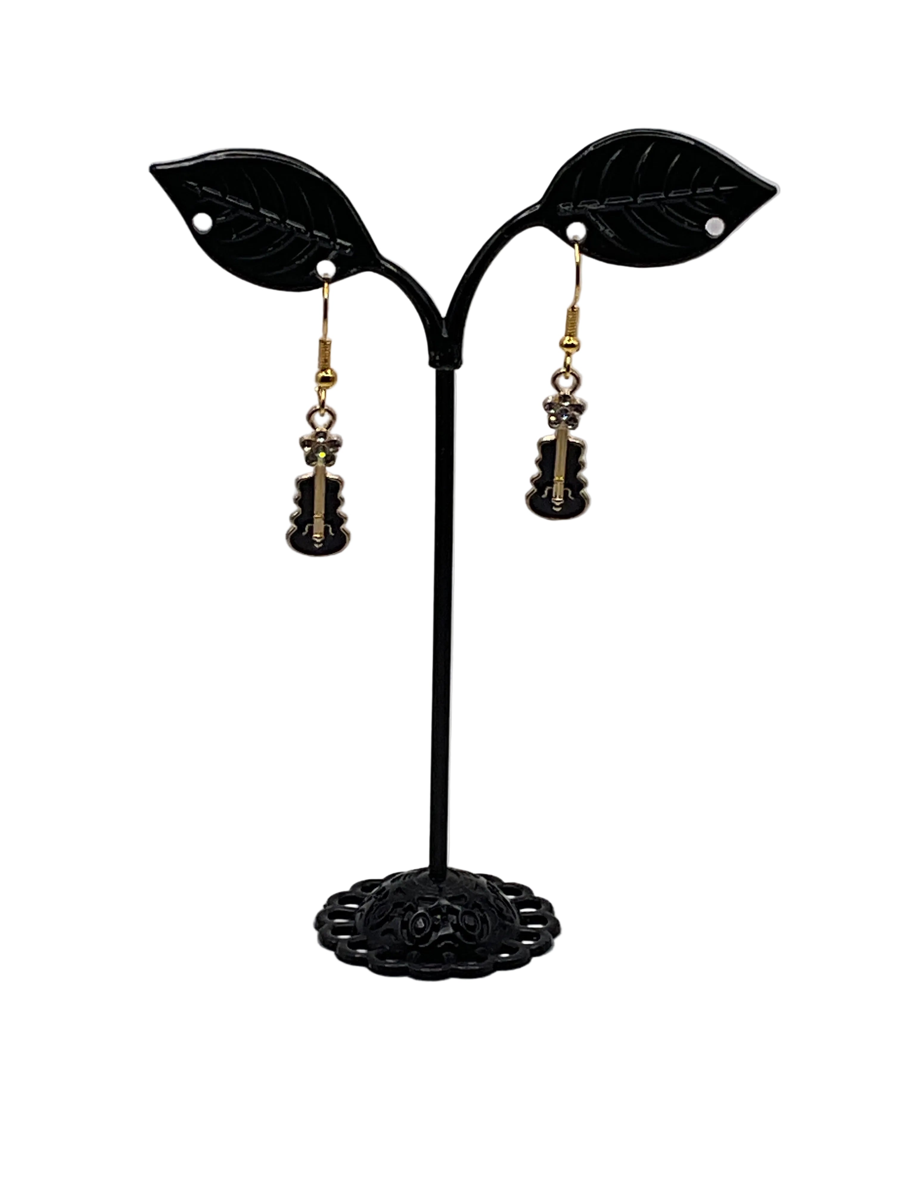 Musical instruments and note earrings