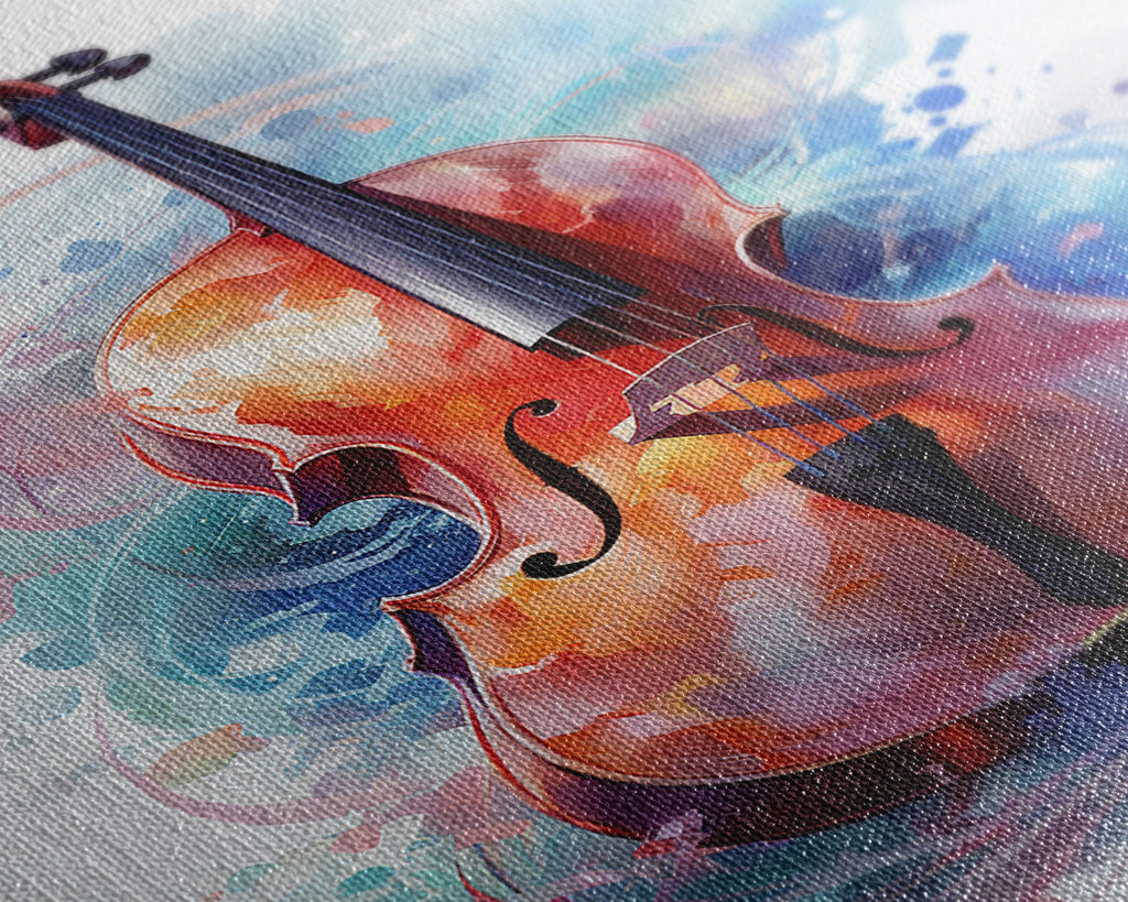 Galaxy Cello Studio Decor Gift, Banjo Wall Art Canvas Print, Stringed Instruments, Cello Art, Banjo Poster Print, Cello Gifts, Musical Art