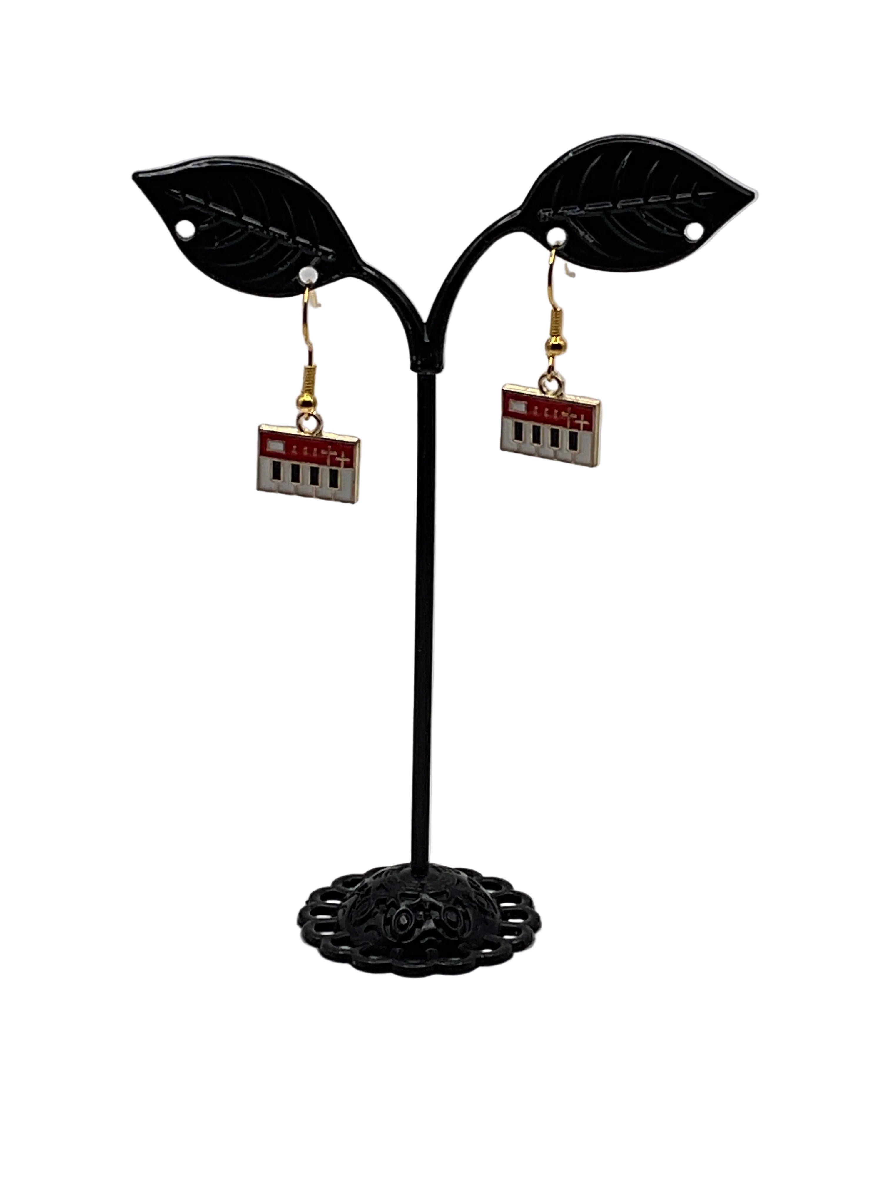 Musical instruments and note earrings