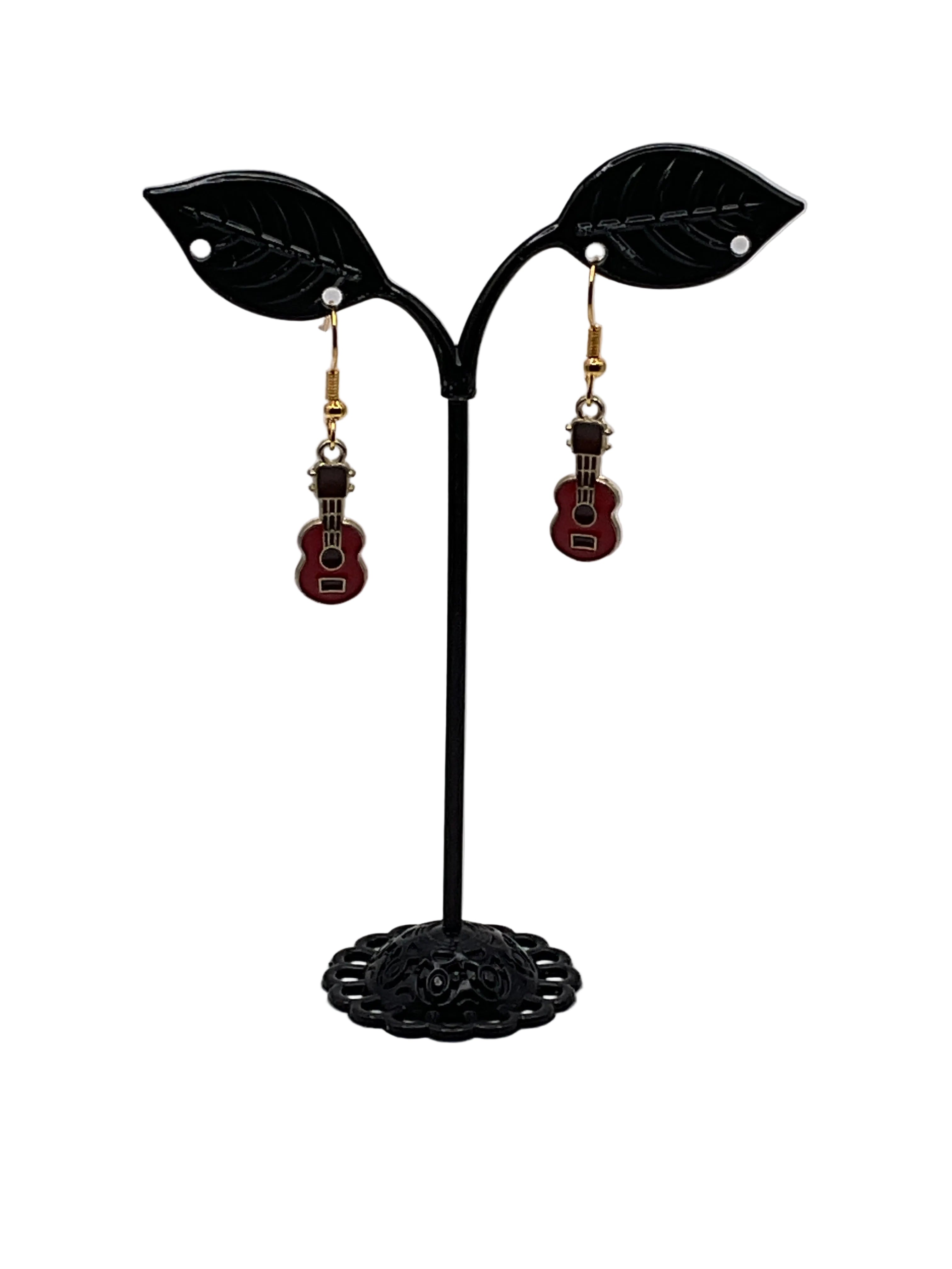 Musical instruments and note earrings