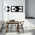 Soundwave Vinyl Record Metal Wall Art - Modern Music-Inspired Steel Wall Decor - KAF133