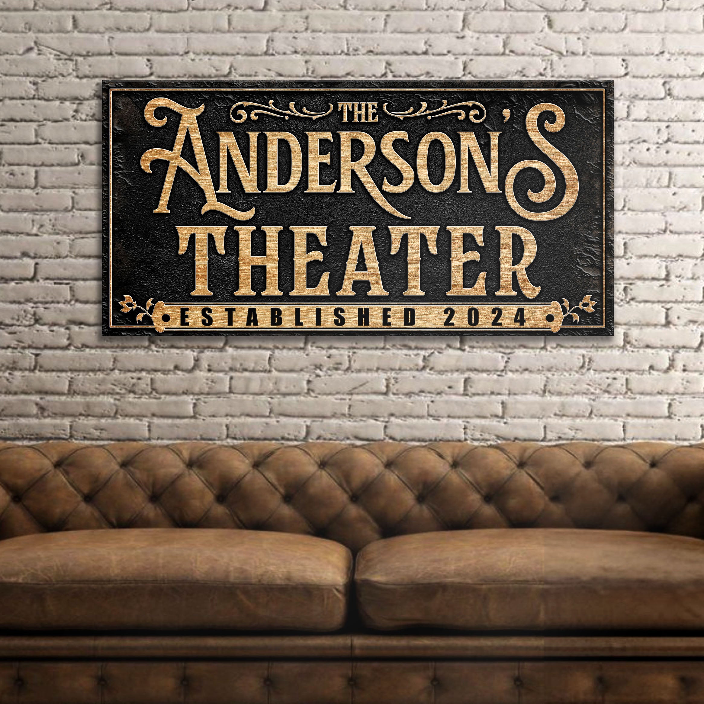 Personalized Theater Sign