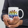 LGBTQ Porcupine White glossy mug